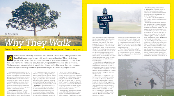 Golf Georgia Magazine: “Why They Walk”